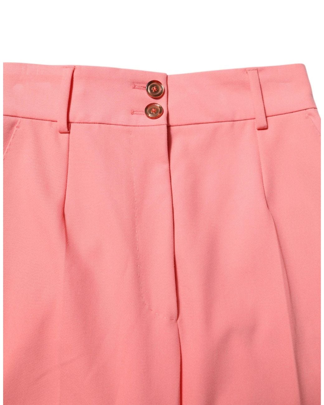 Dolce & Gabbana Pink Highwaisted Straight Pants