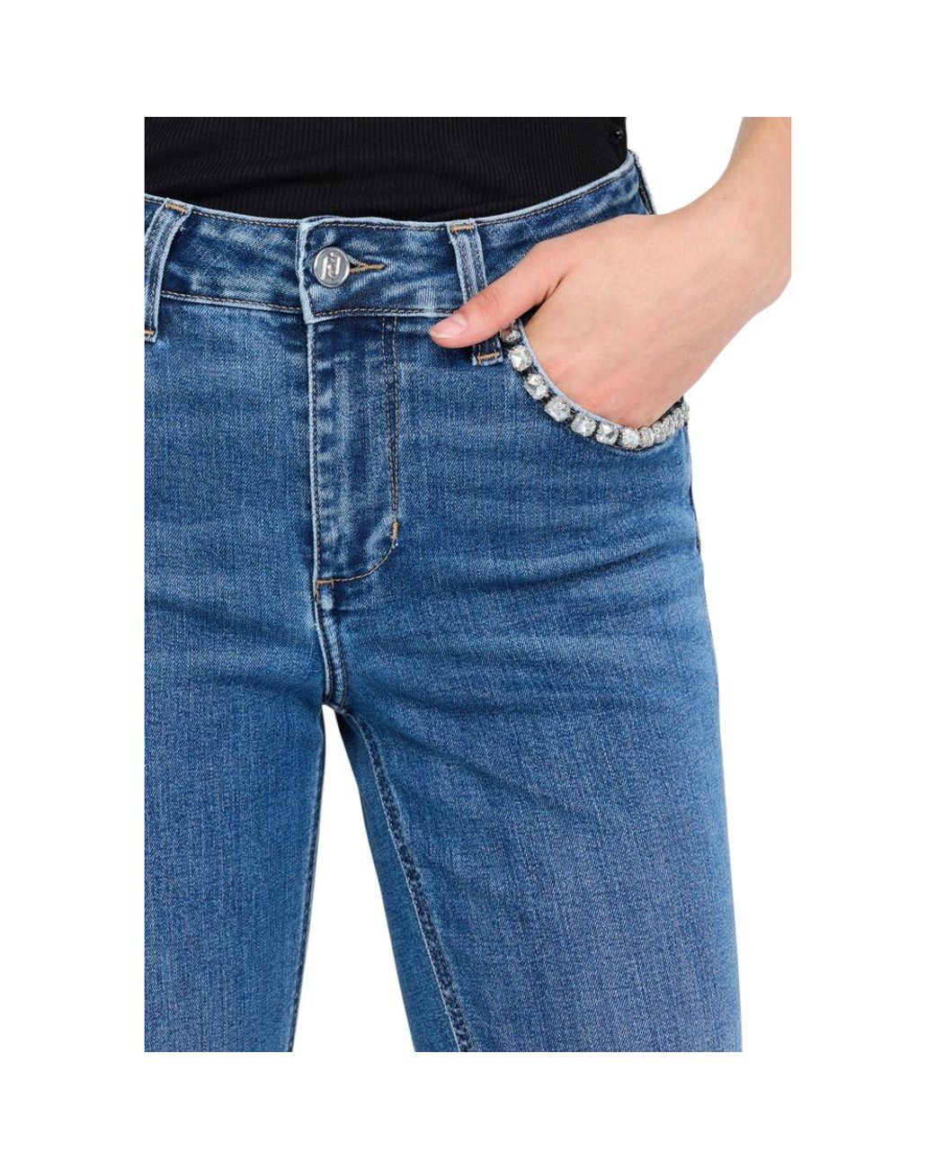 Liu Jo Blue Cotton Bootcut Jeans