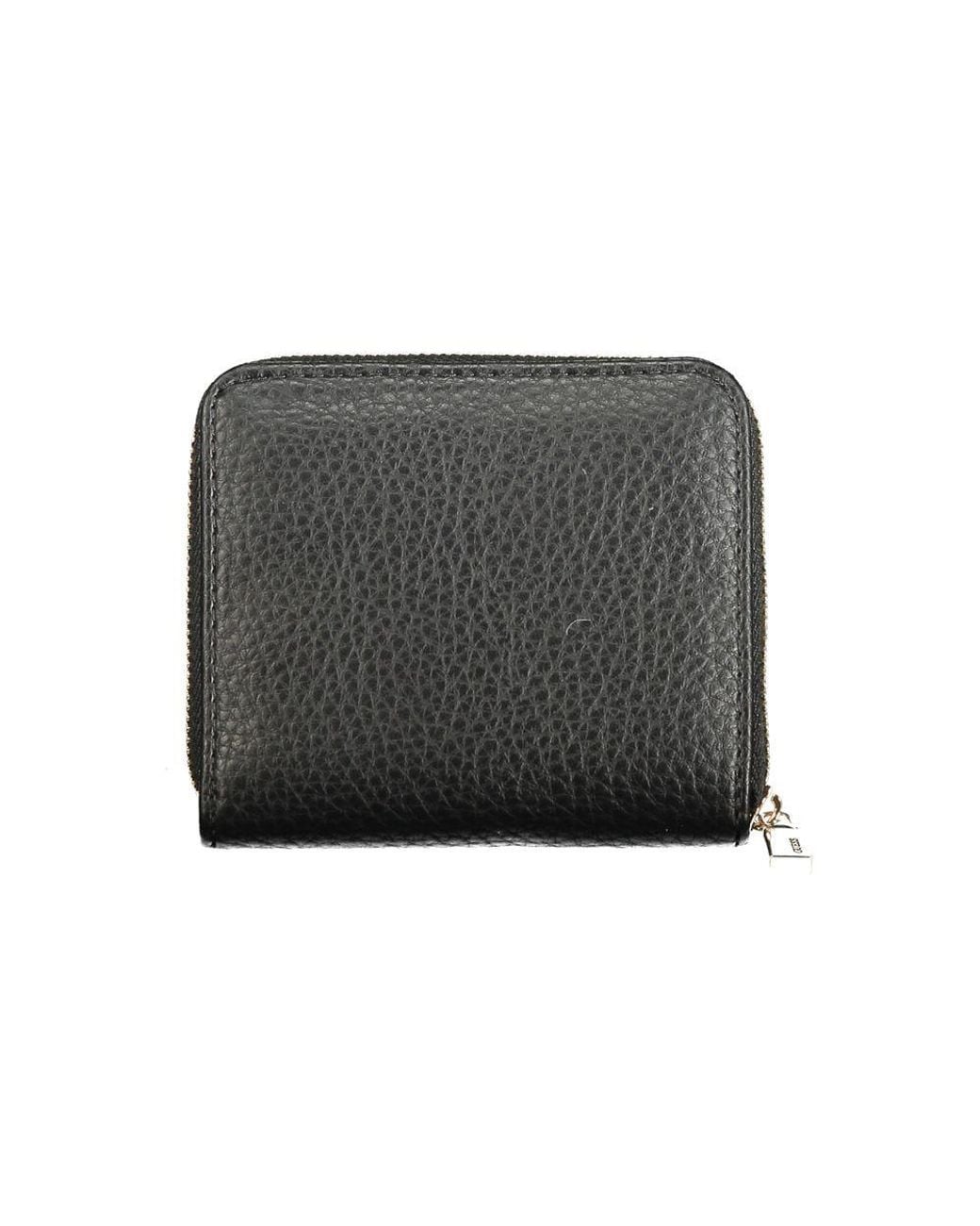 Guess Gray Black Polyurethane Wallet