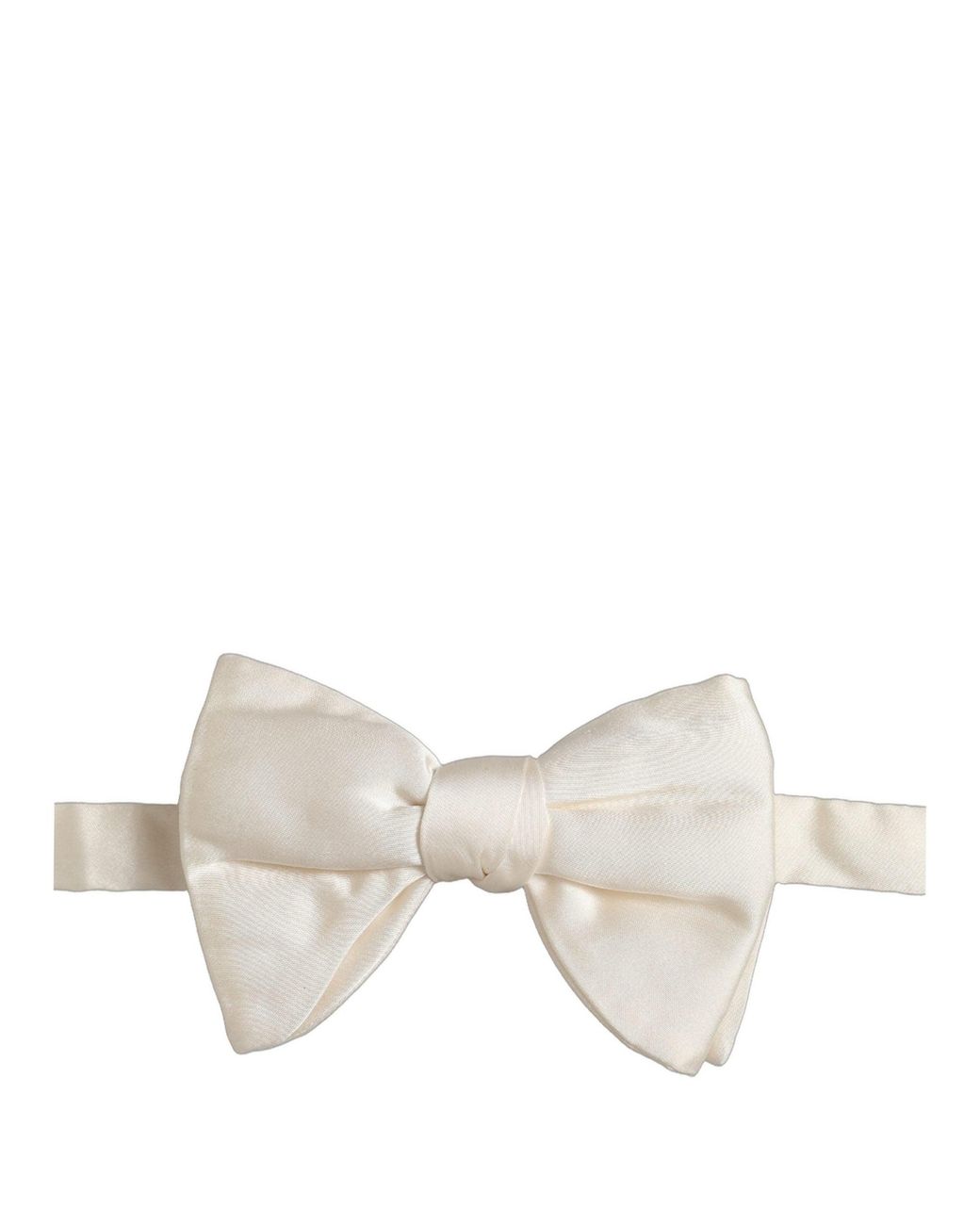 Dolce & Gabbana Natural Silk Adjustable Neck Papillon Bow Tie for men