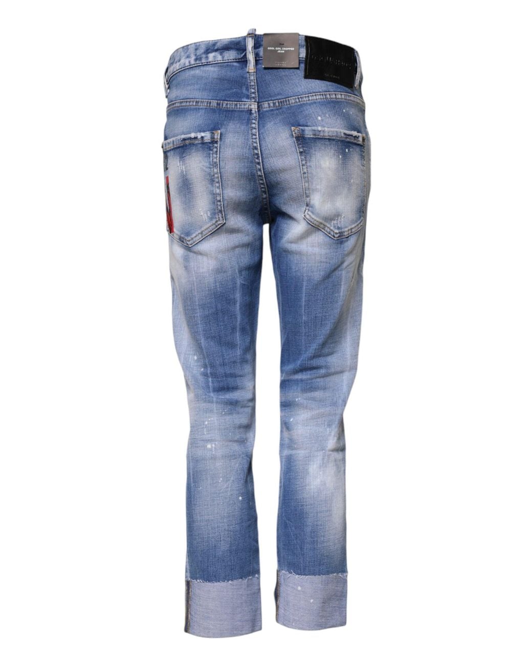 DSquared² Blue Washed Cotton Mid Waist Skinny Denim Jeans for men