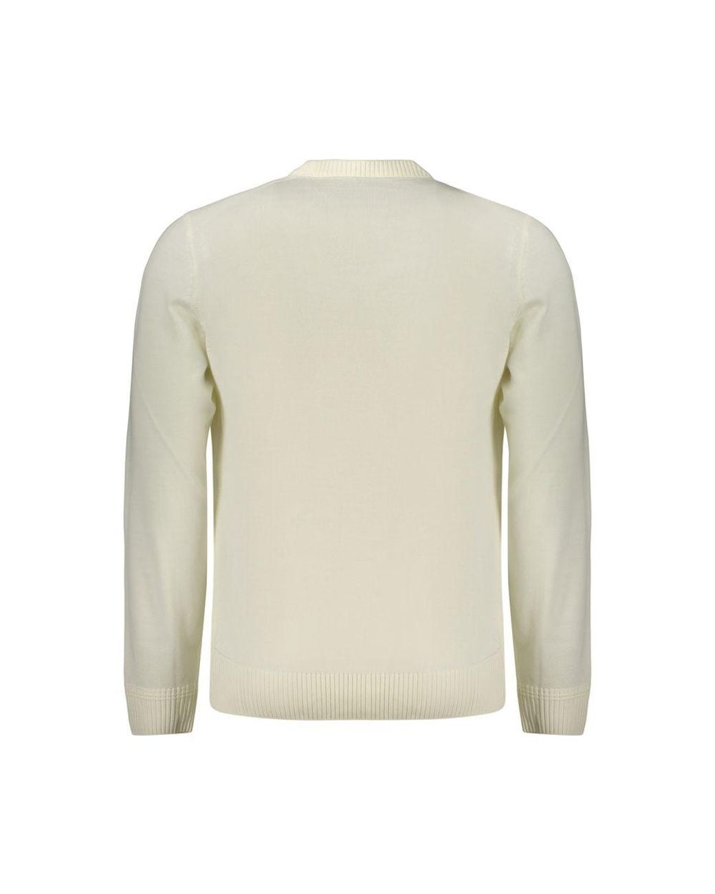 Boss White Wool Sweatshirt for men