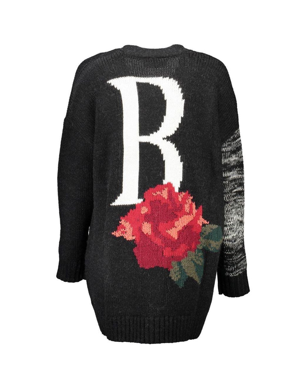 Blugirl Blumarine Black Nero Acrylic Cardigan