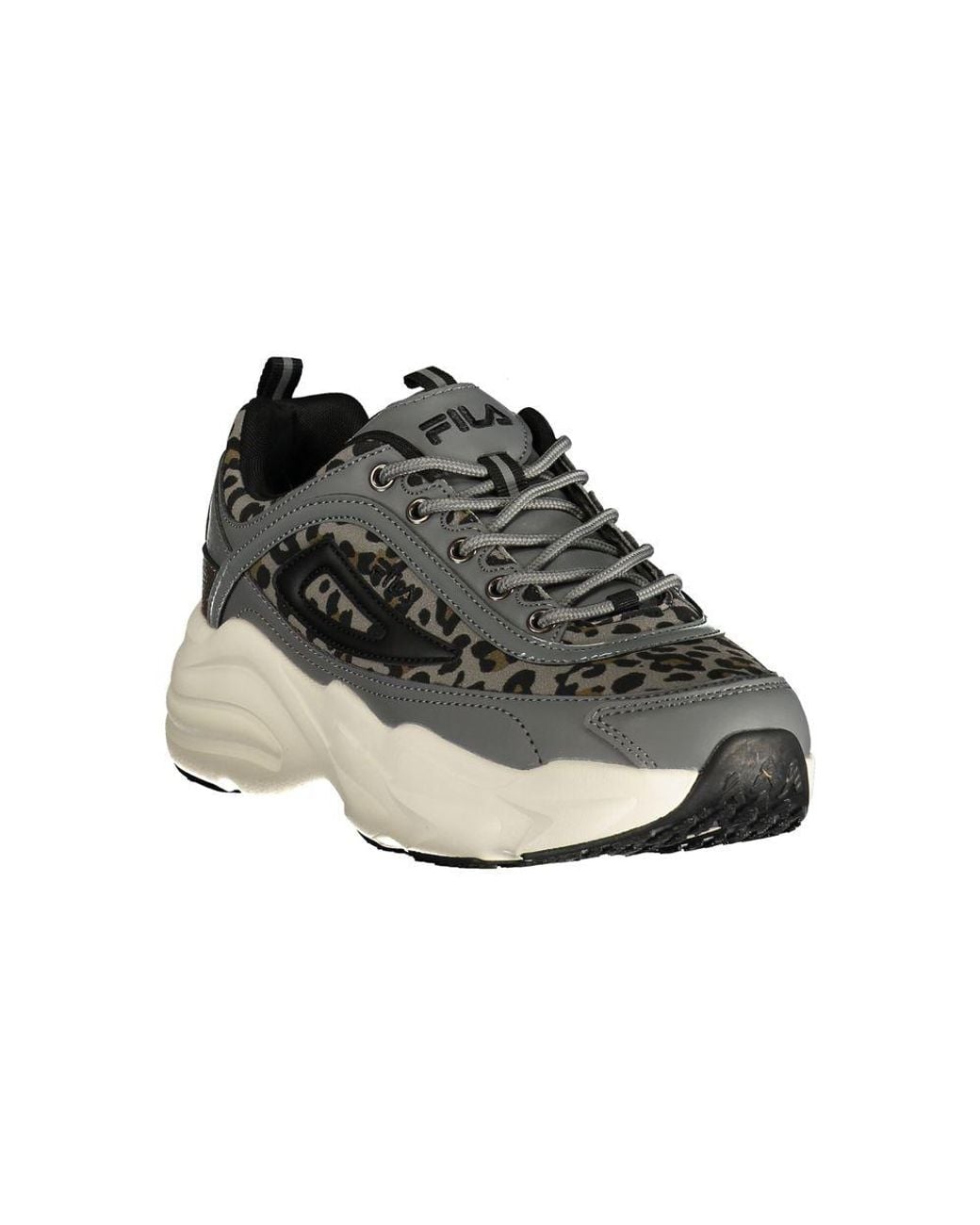 Fila Black Gray Polyester 's Sneaker