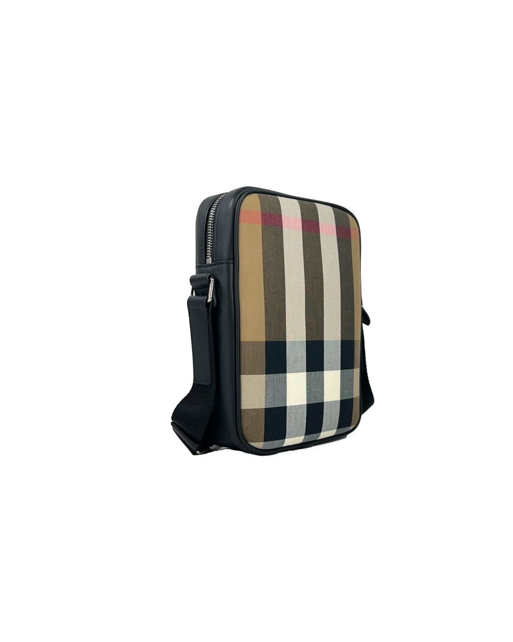 Burberry Black Paddy Check Crossbody Bag