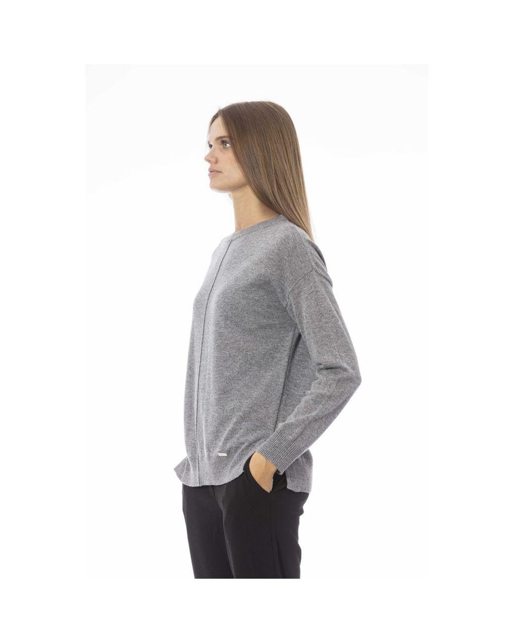 Baldinini Gray Viscose Sweater