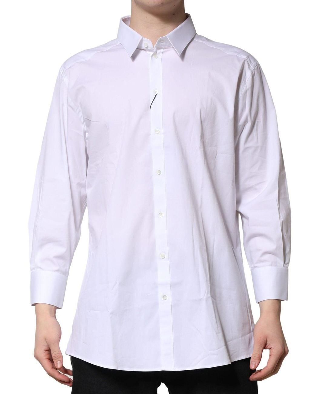 Dolce & Gabbana Purple Long Sleeves Dress Formal Shirt for men