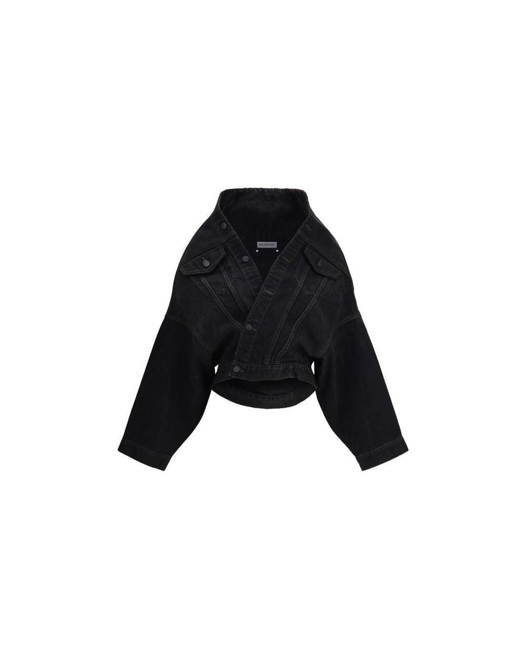 Balenciaga Black Cotton Denim Jacket