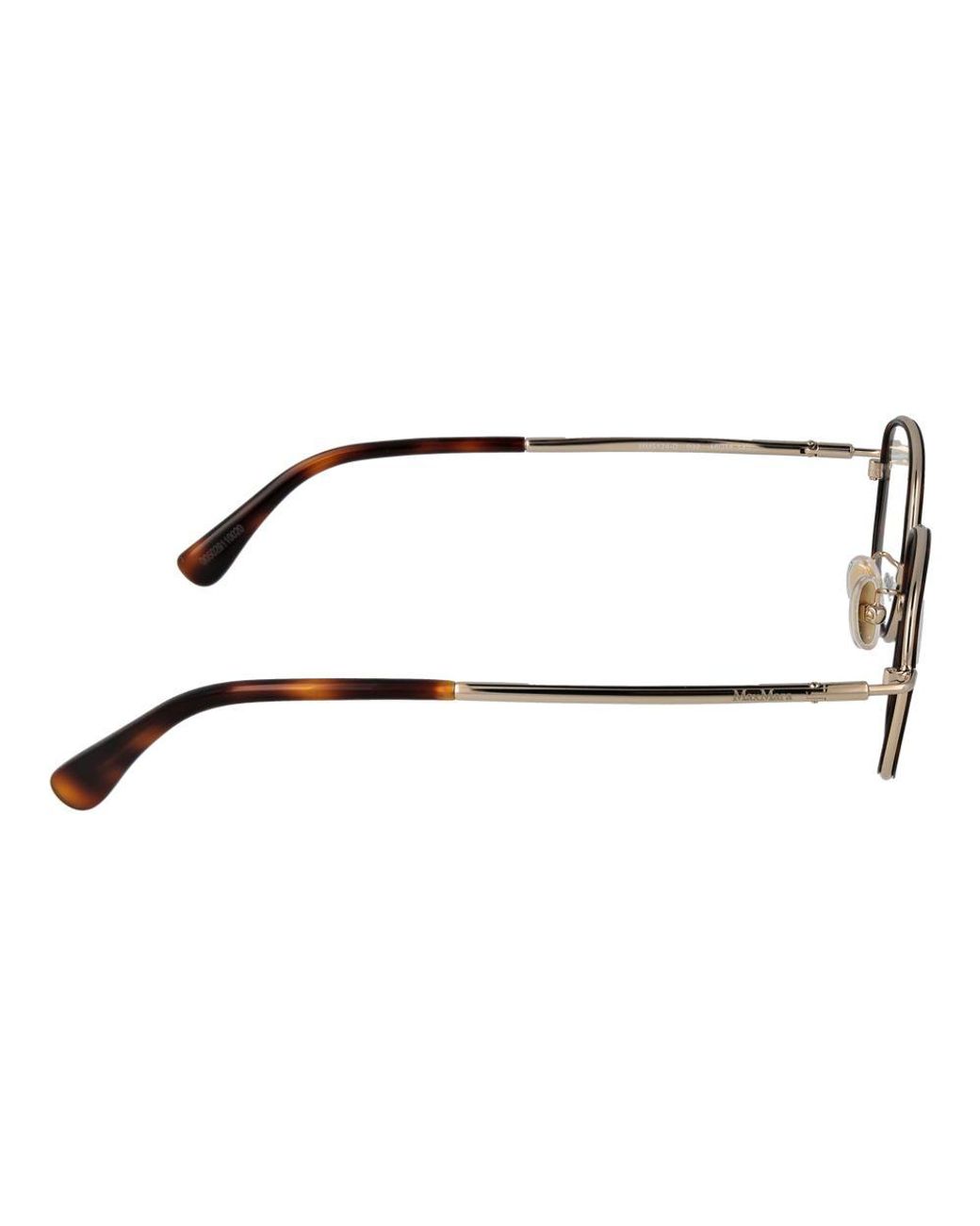 Max Mara Brown Metal Glasses (frames)