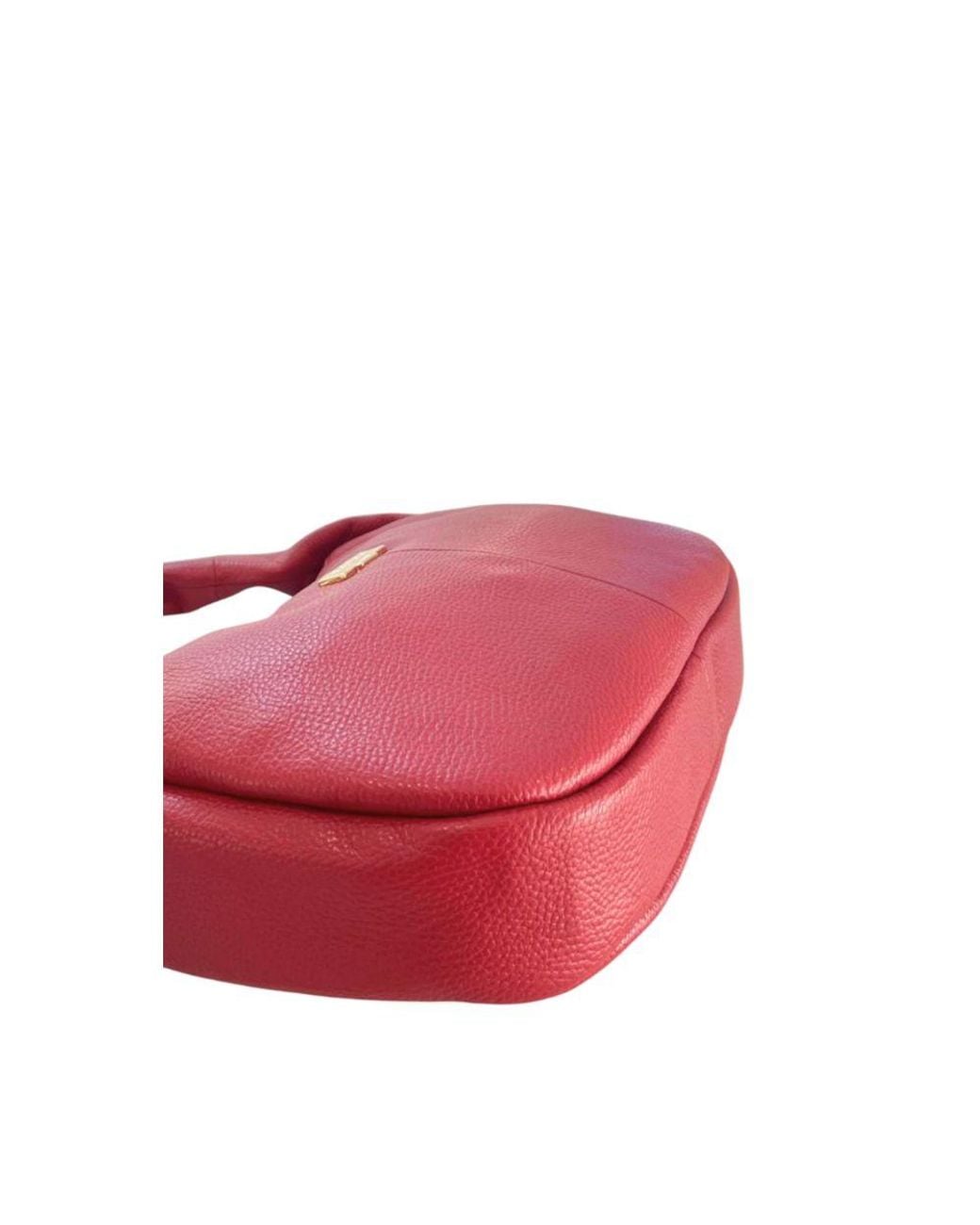 Baldinini Red Leather Shoulder Bag