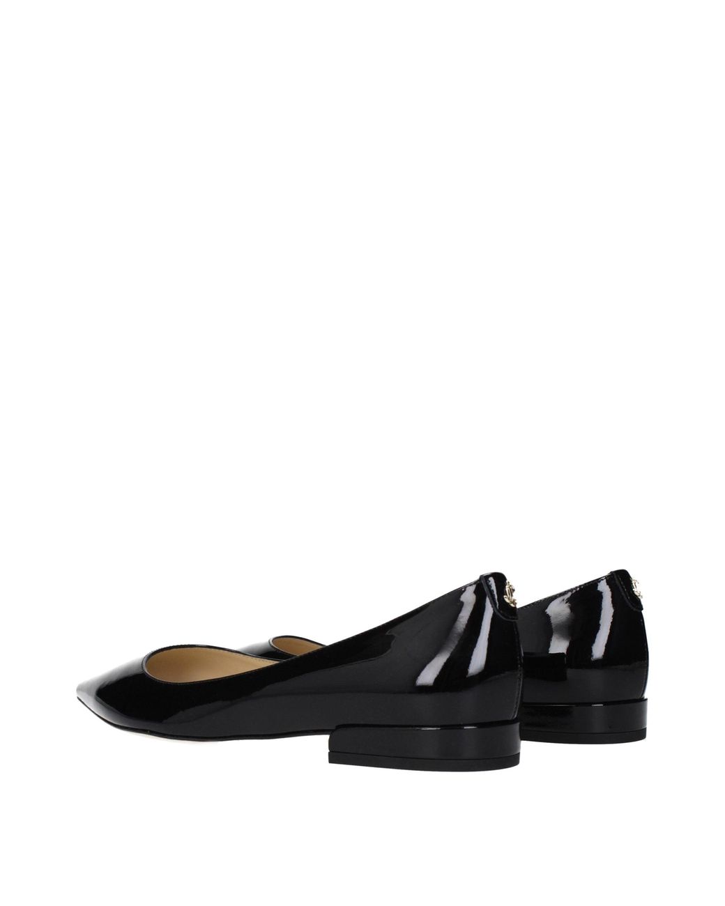 Jimmy Choo Black Leather Flats
