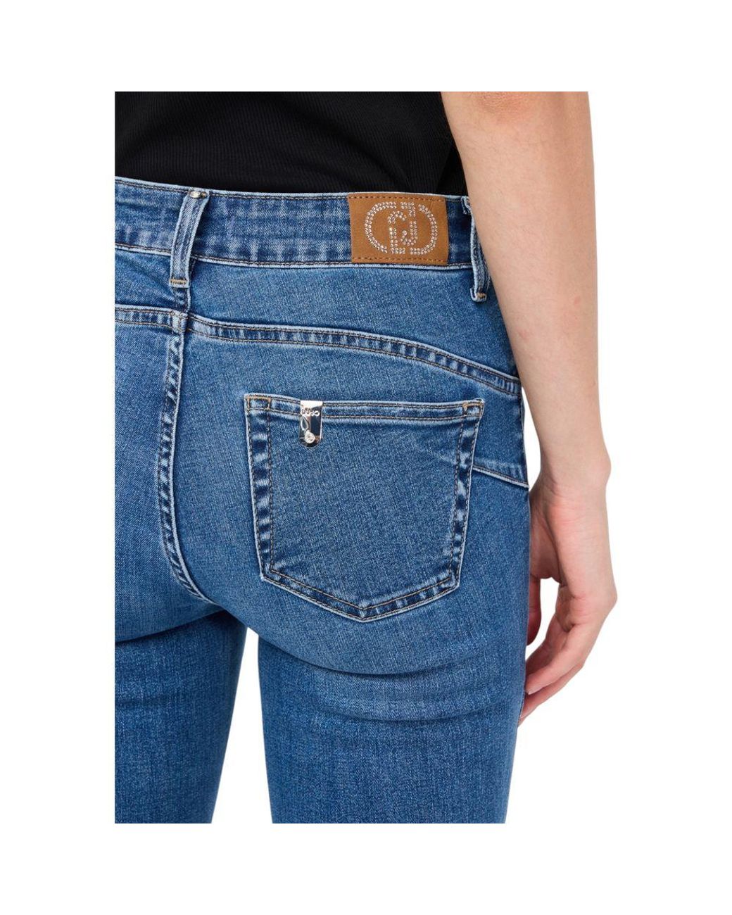 Liu Jo Blue Cotton Bootcut Jeans