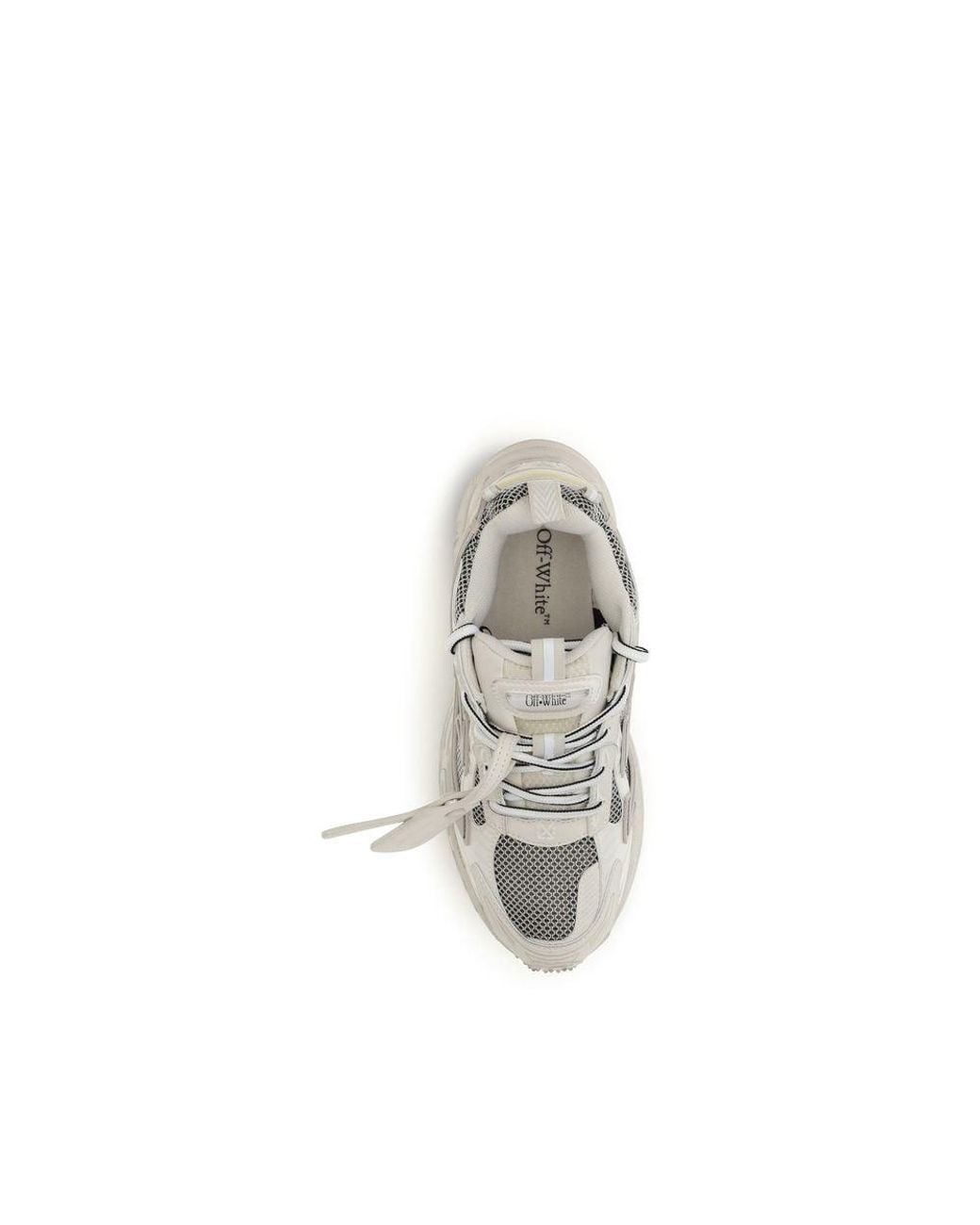 Off-White c/o Virgil Abloh White Beige Acetate Athletic Sneakers - Eu36/us6