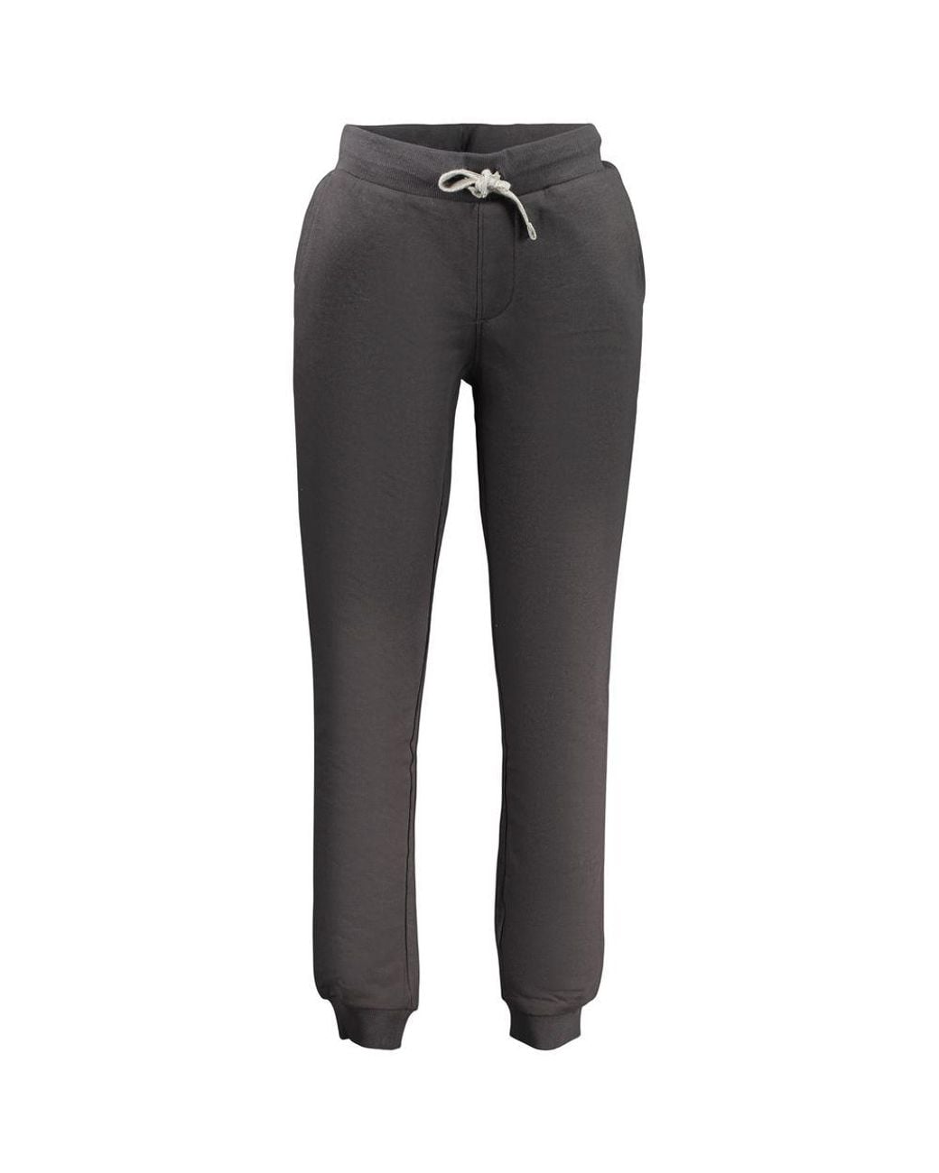 North Sails Gray Black Cotton Men's Trousers for men