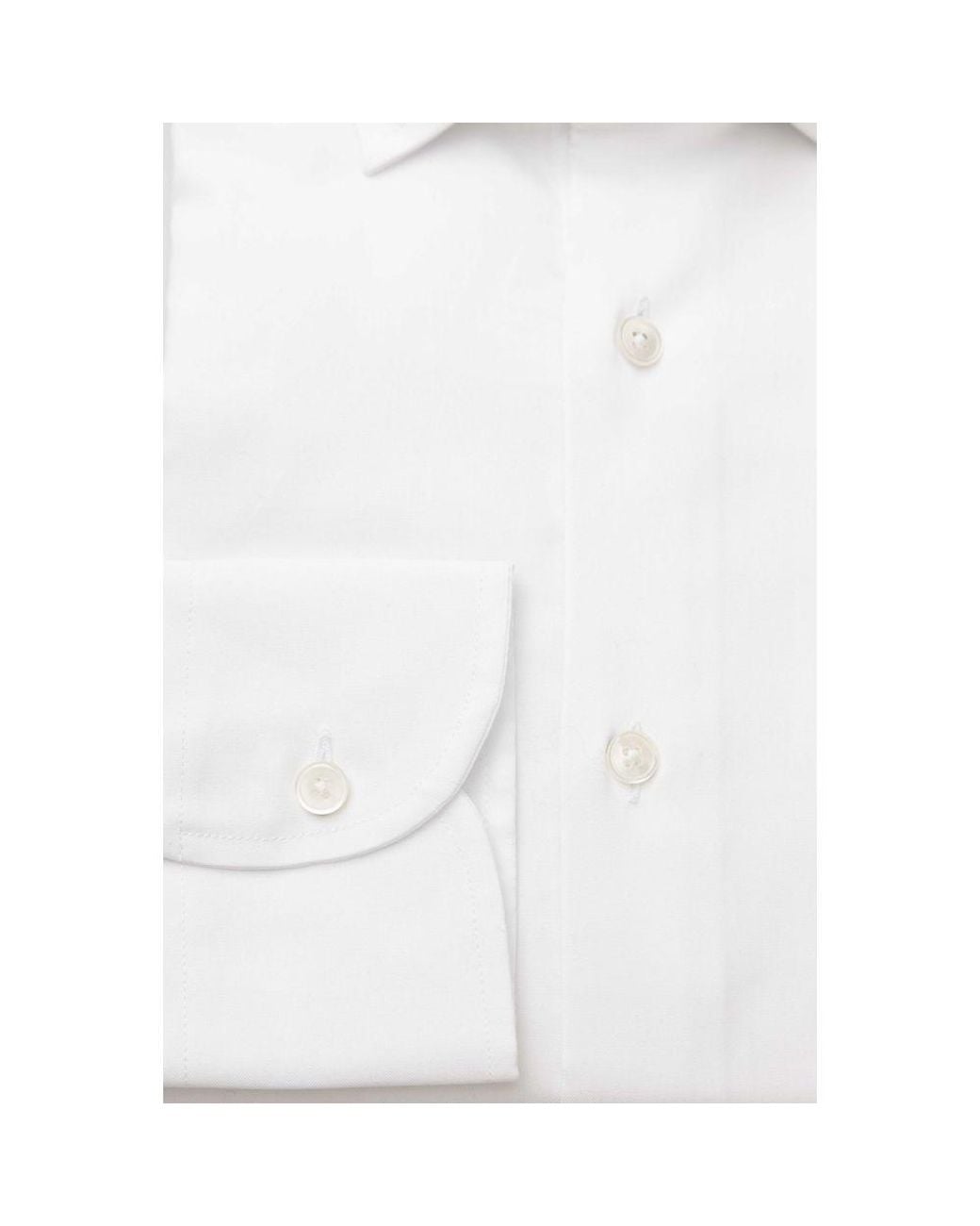 Bagutta White Cotton Shirt for men