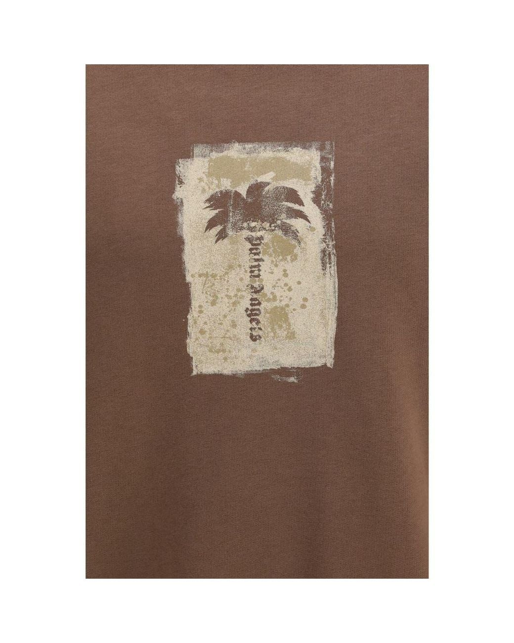 Palm Angels Brown Cotton Sweatshirt for men