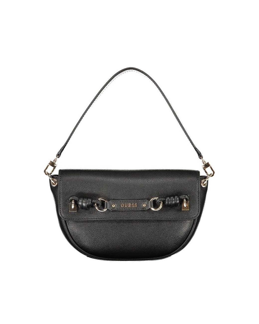 Guess Black Polyurethane Bag
