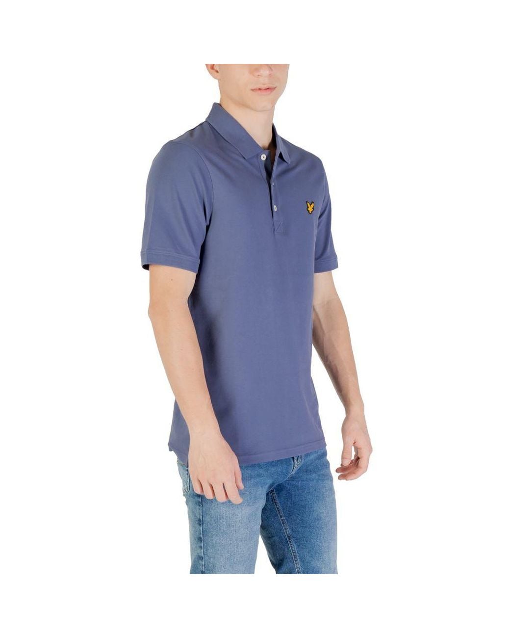 Lyle & Scott Blue Cotton Polo Shirt for men