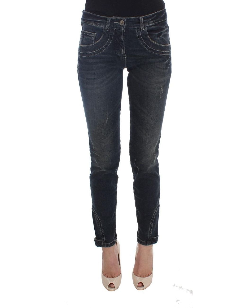 Ermanno Scervino Blue Chic Slim Fit Italian Jean
