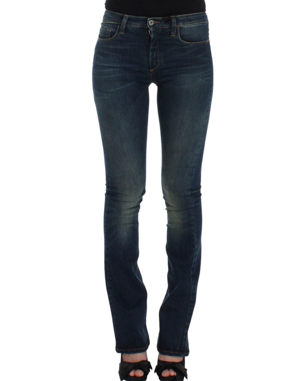 CoSTUME NATIONAL Blue Straight Leg Jeans
