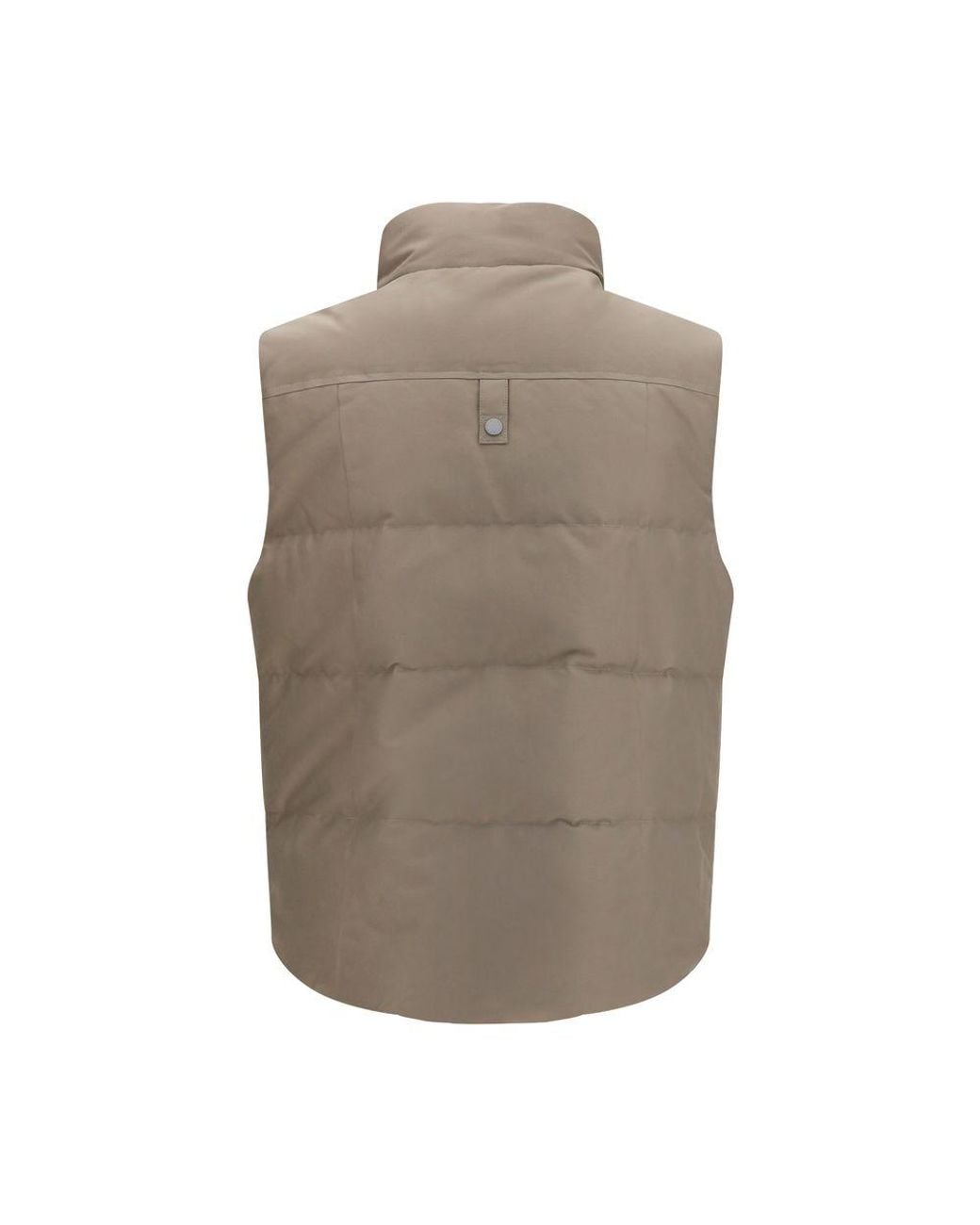 Moose Knuckles Brown Beige Cotton Sleeveless Jacket for men