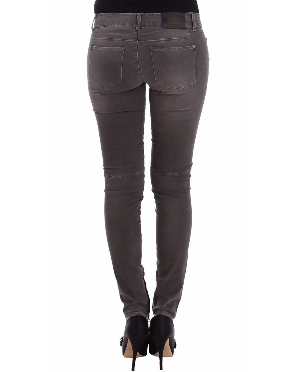 Ermanno Scervino Gray Chic Slim Leg Jeans