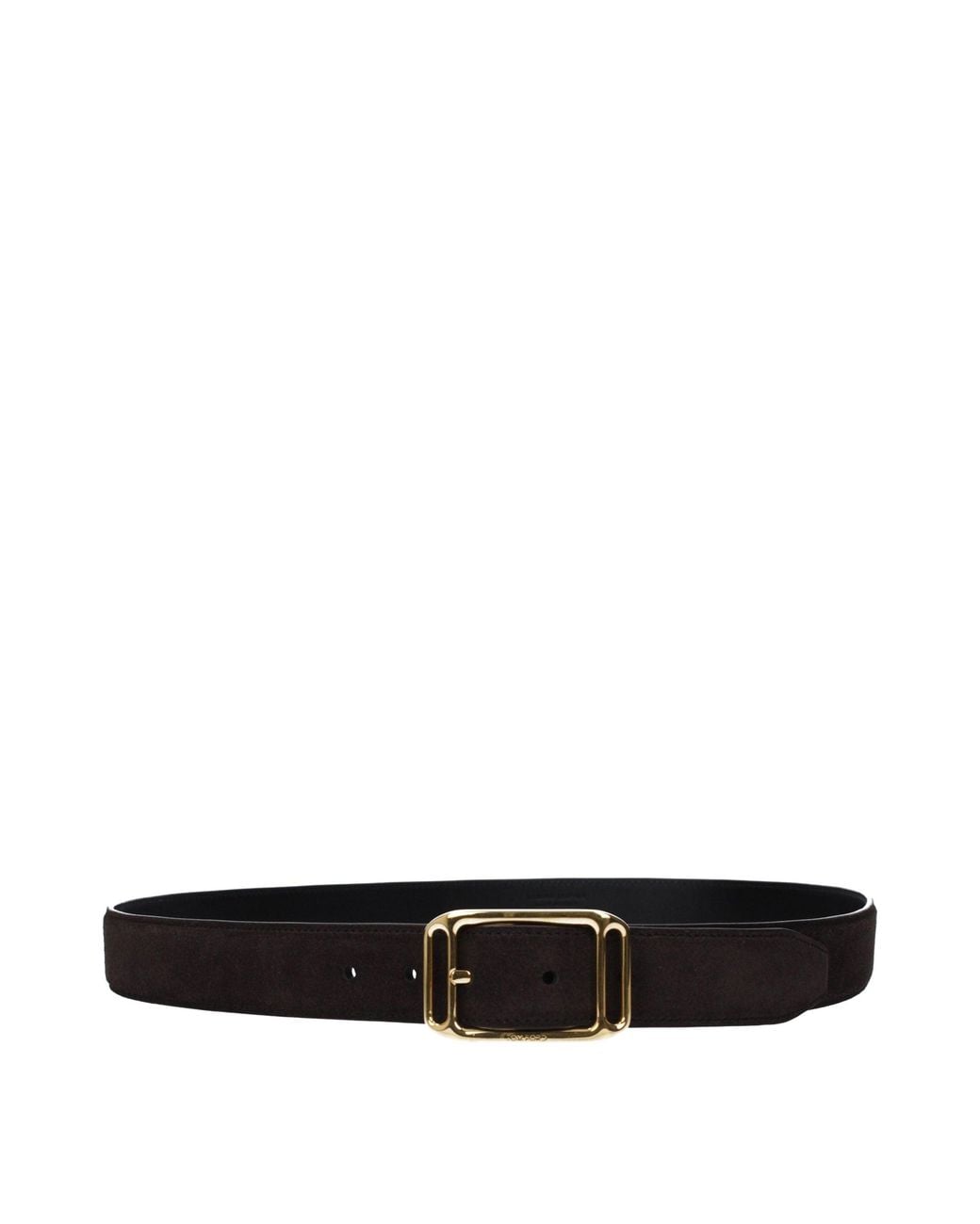 Tom Ford Black Brown Leather Regular Belt for men