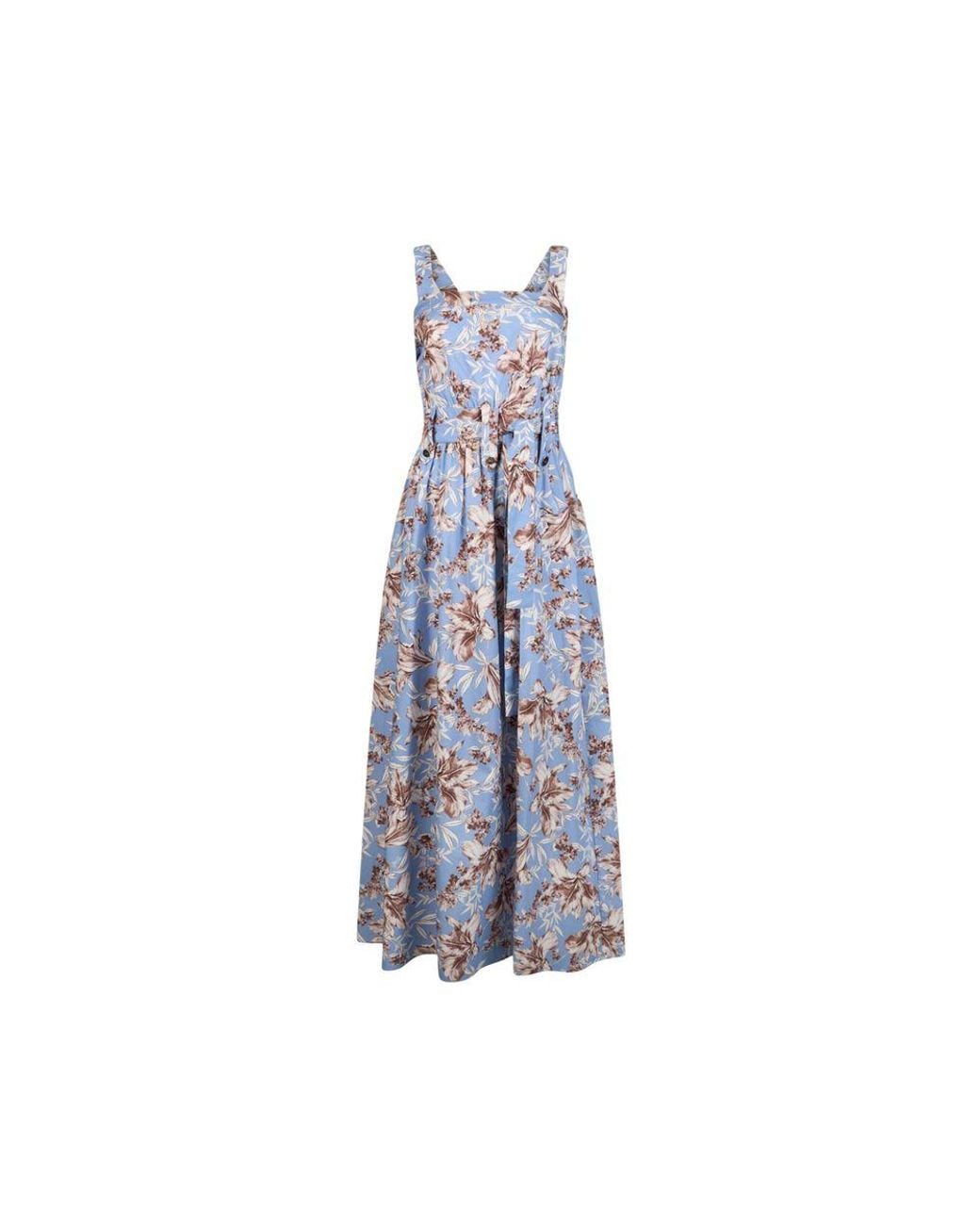Liu Jo Blue Cotton Long Dress