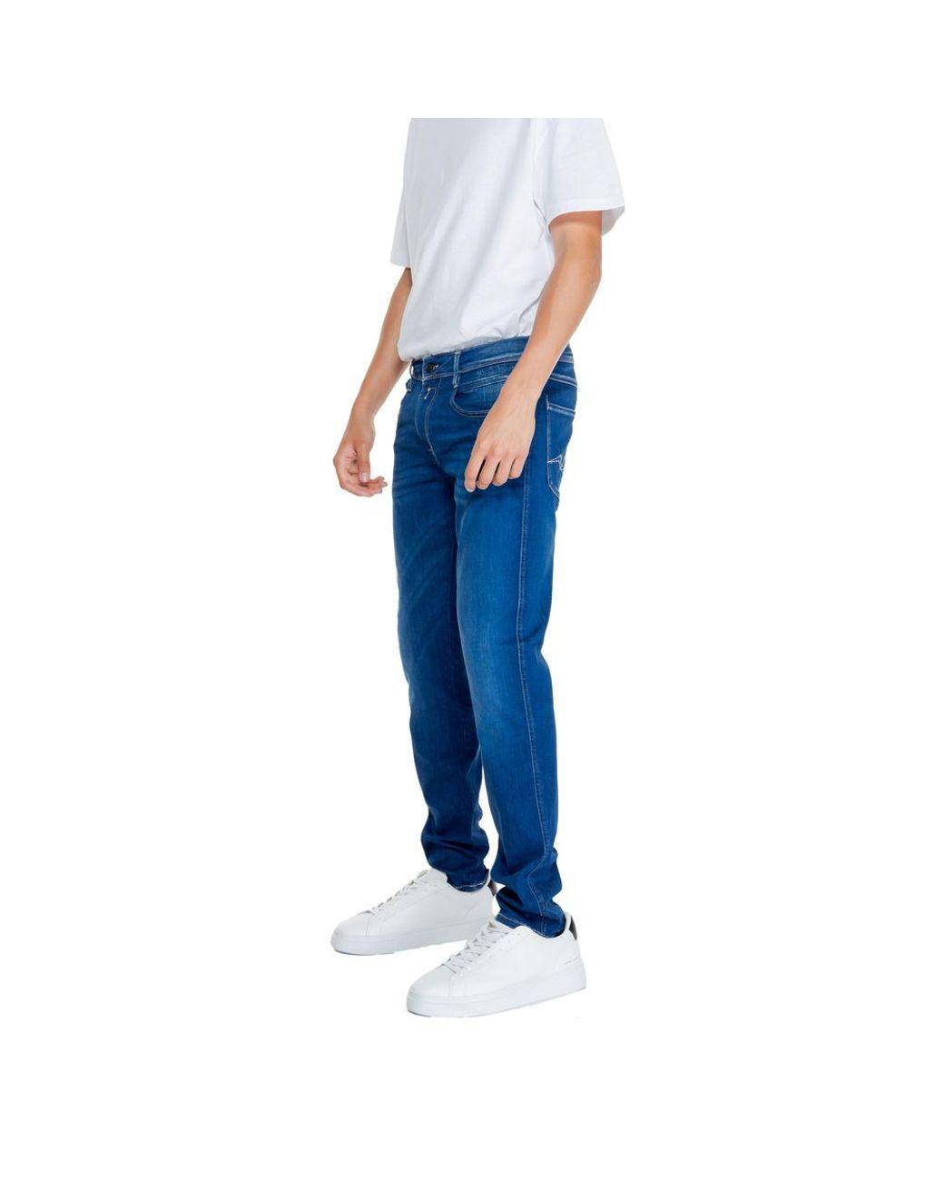 Replay Blue Cotton Jeans & Pant for men