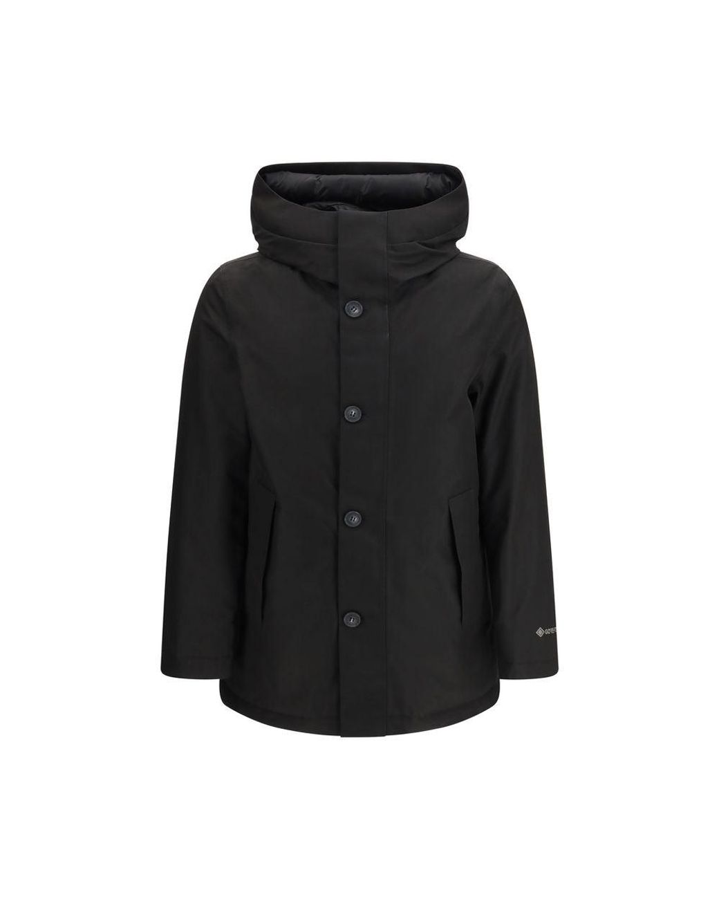 Woolrich Black Goose Down Parka for men