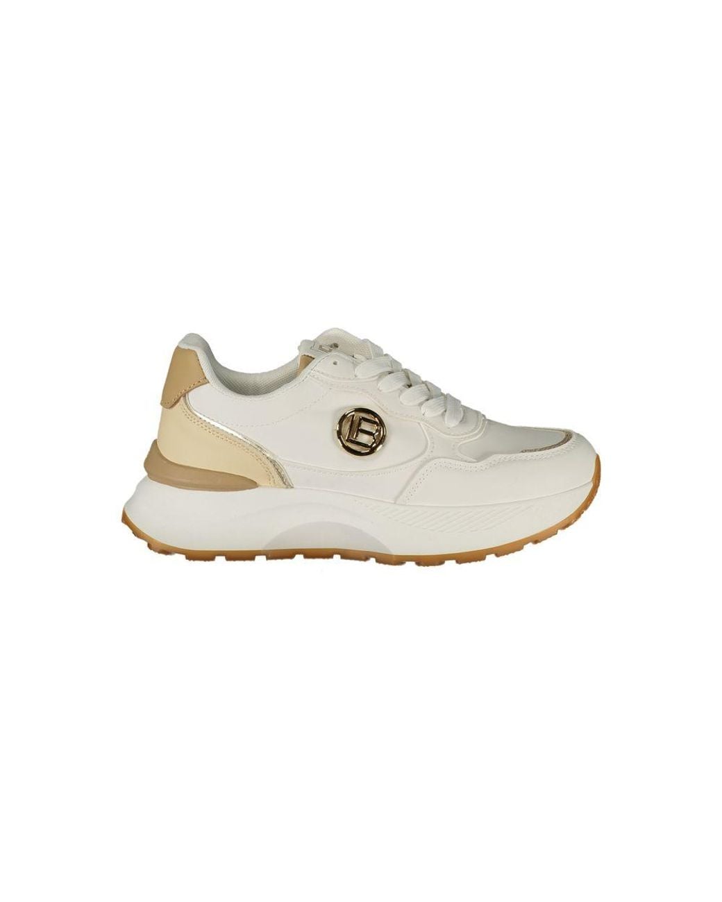 Laura Biagiotti White Polyurethane Sneaker