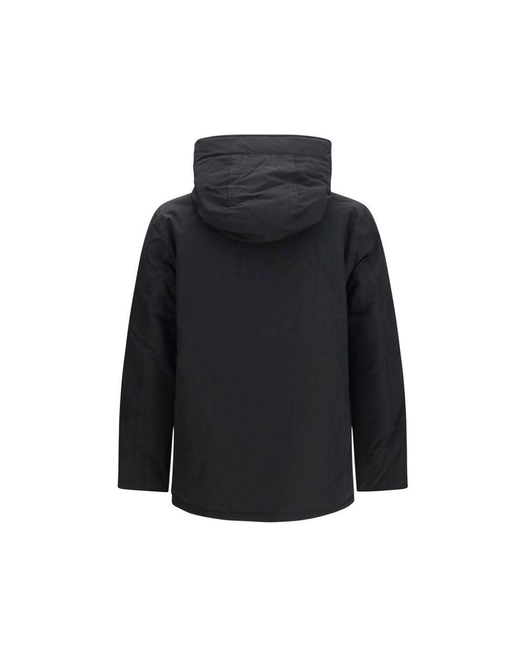 Woolrich Blue Black Cotton Shell Jacket for men