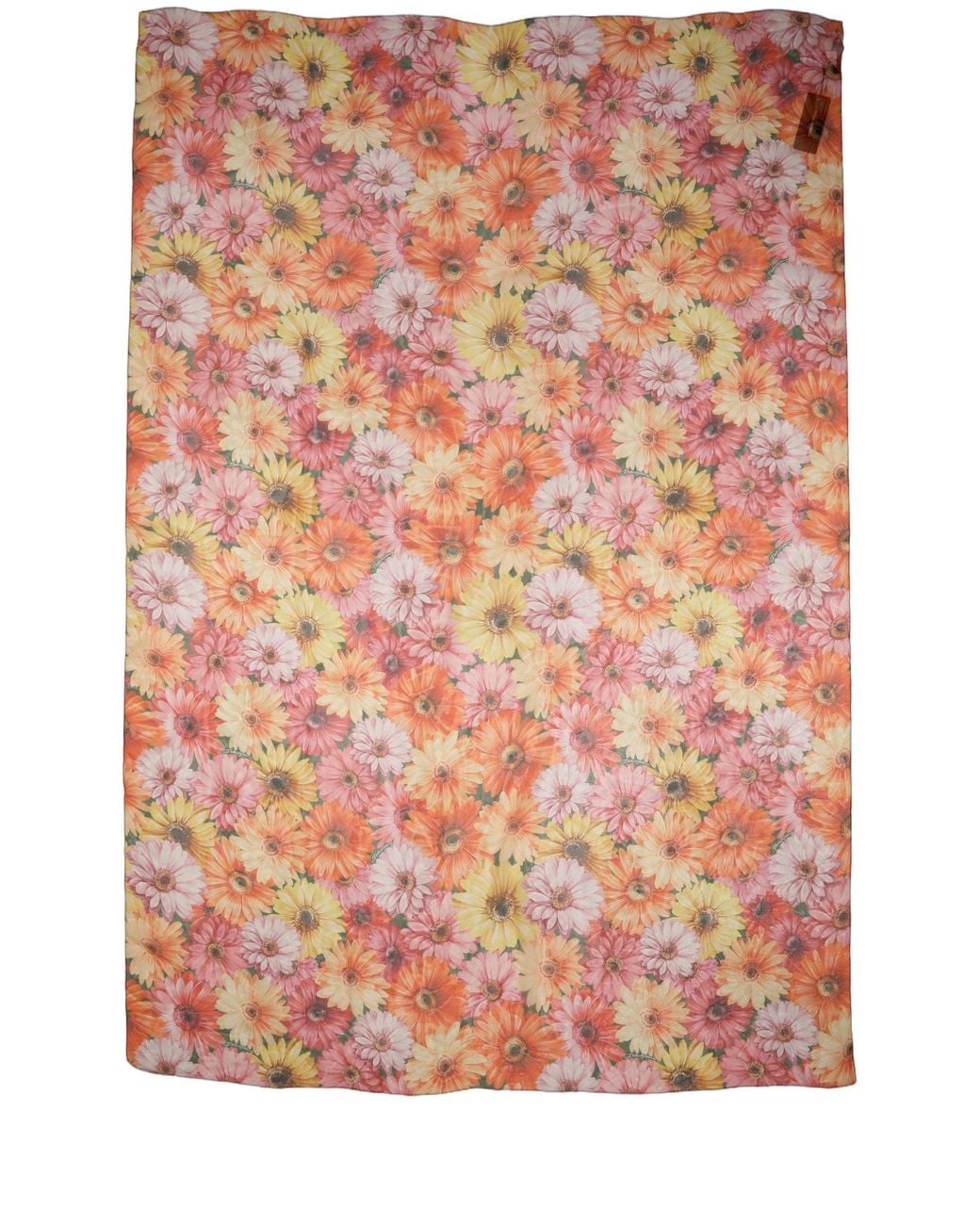 Dolce & Gabbana Pink Multicolor Floral Silk Shawl Stole Scarf