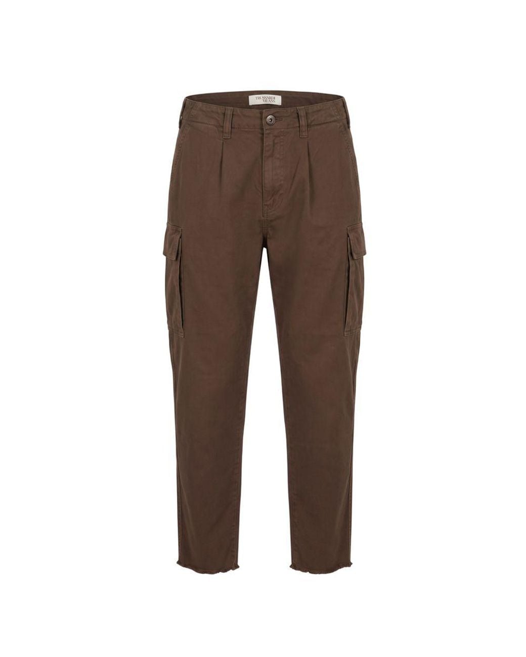 Trussardi Brown Cotton Men Pant for men