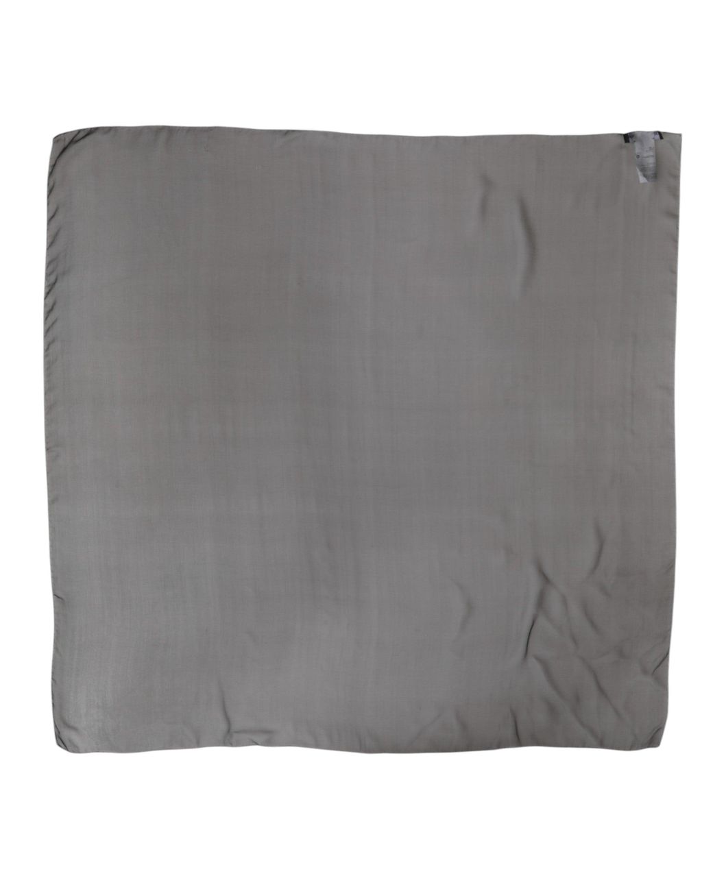 Dolce & Gabbana Gray Silk Square Foulard Scarf