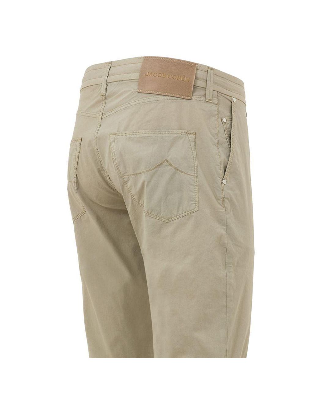 Jacob Cohen Natural Drawstring Casual Pants for men