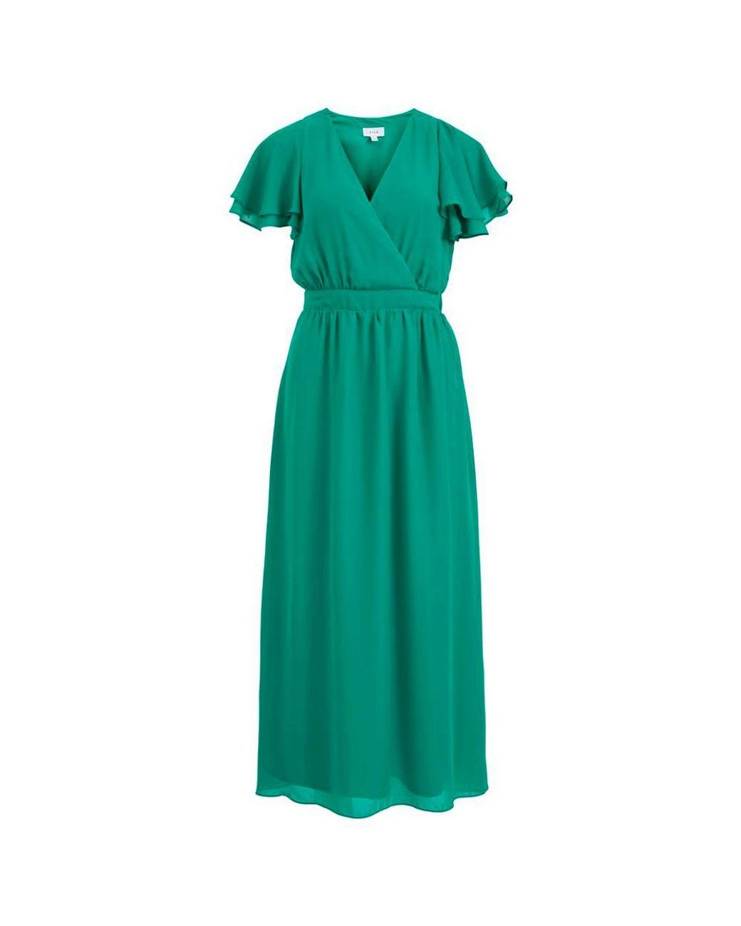 VILA CLOTHES Green Polyester Casual Dress