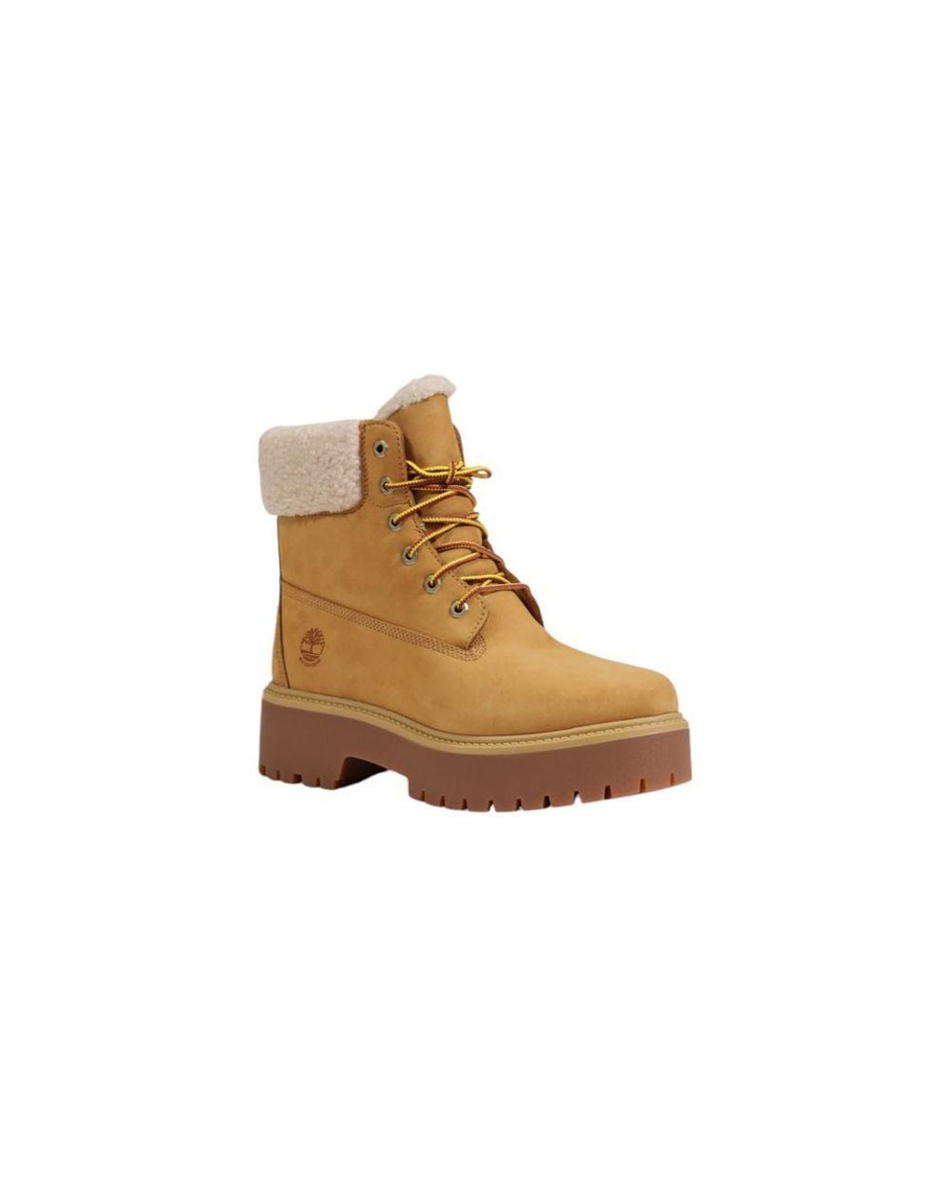 Timberland Brown Beige Recycled Leather Lace