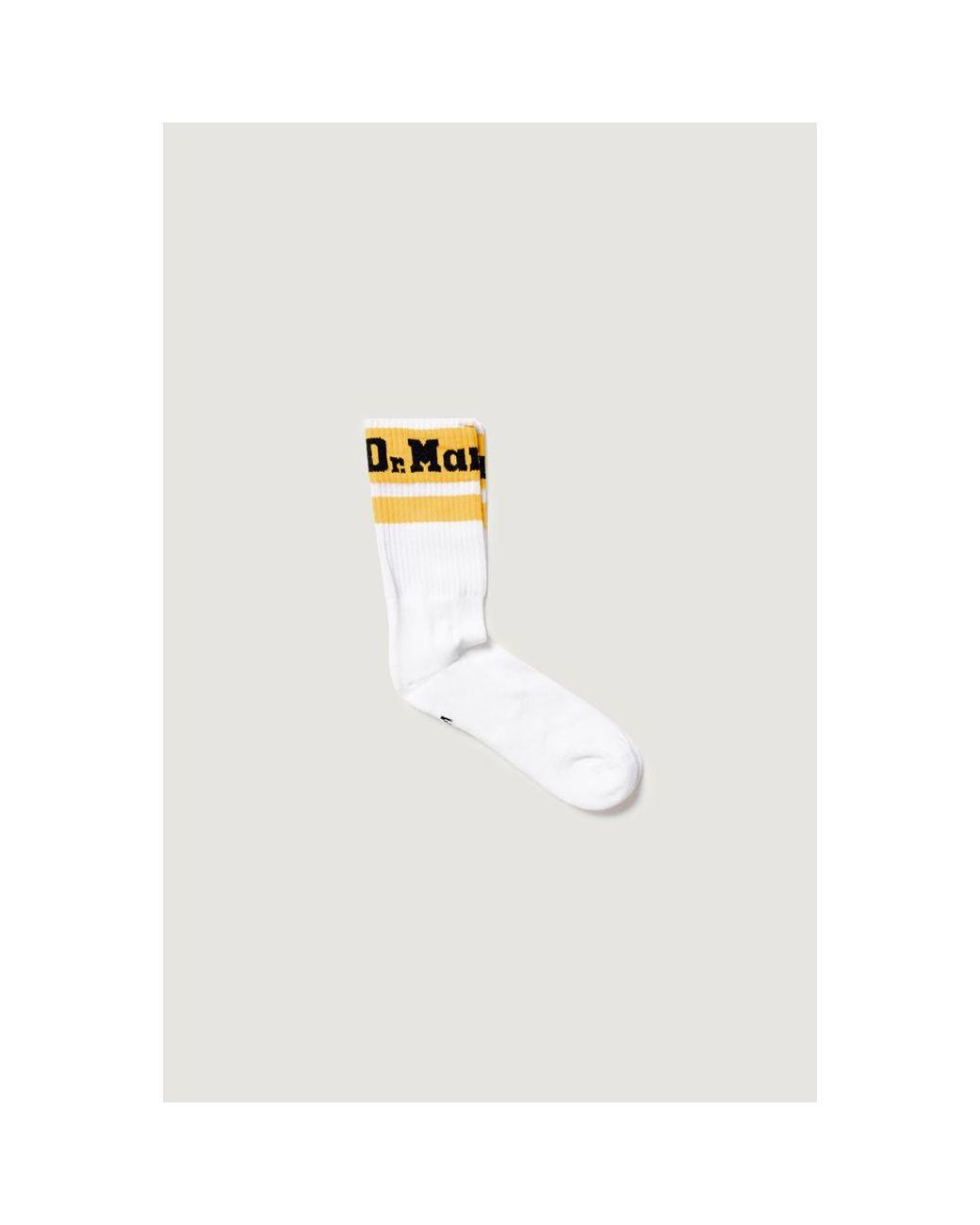 Dr. Martens White Polyester Socks