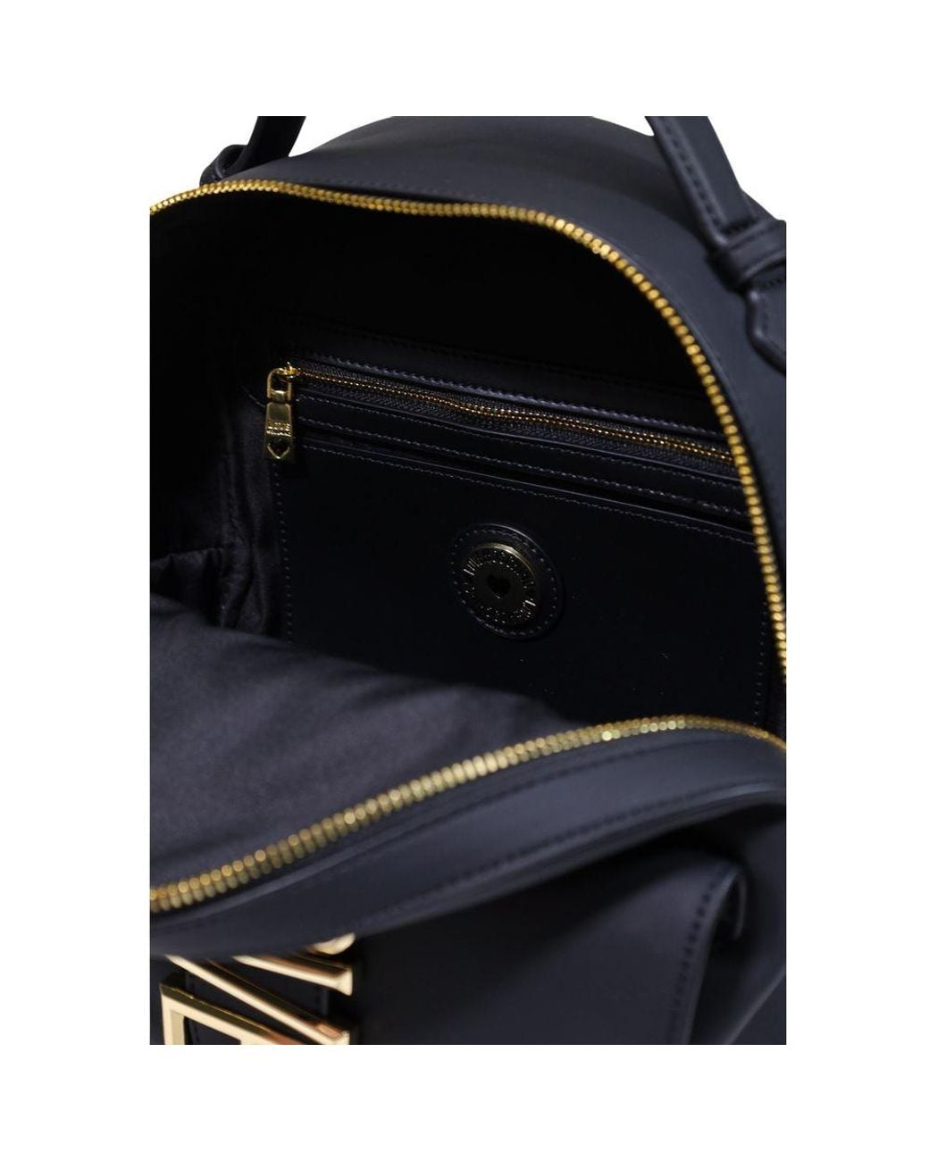 Love Moschino Blue Black Polyethylene Backpack