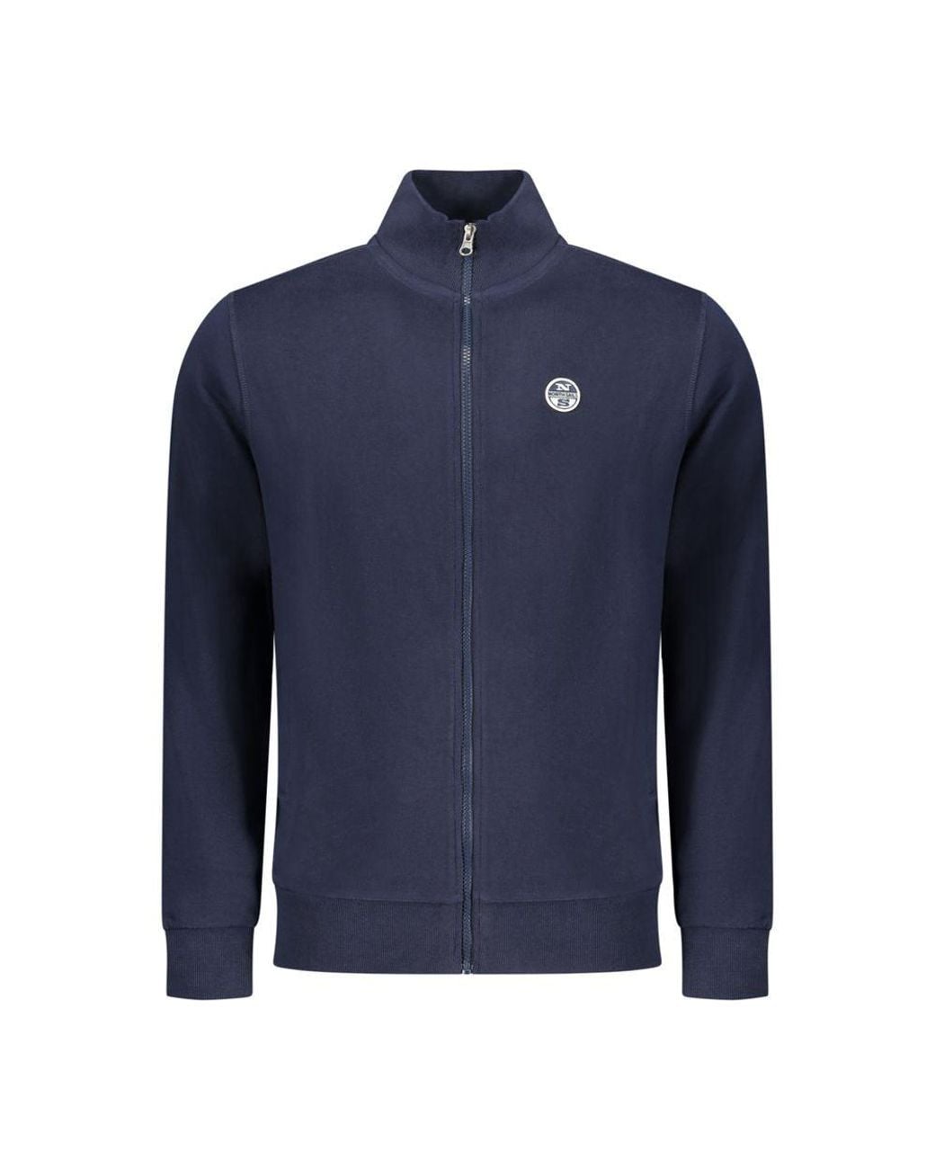 North Sails Blue Cotton Men Sweatshirt for men