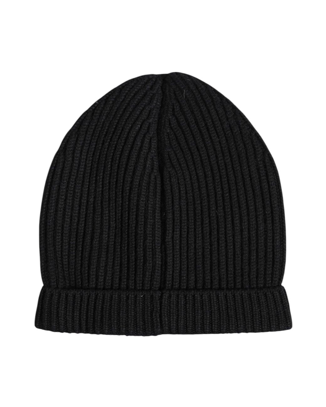Dolce & Gabbana Black Cashmere Knitted Winter Beanie Hat for men