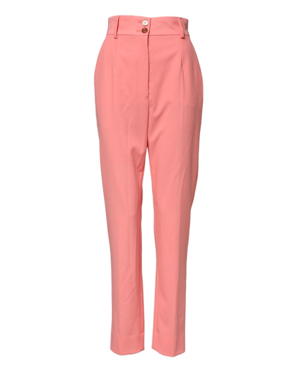 Dolce & Gabbana Pink Highwaisted Straight Pants