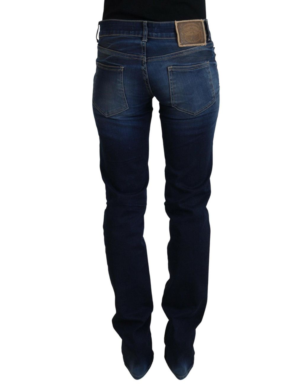 Just Cavalli Blue Chic Low Waist Denim Pants
