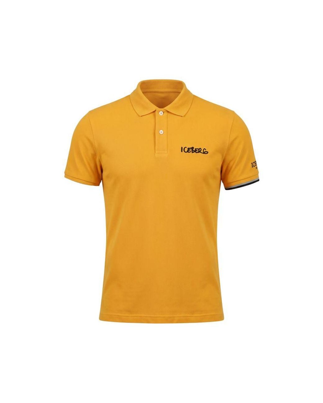 Iceberg Yellow Cotton Polo Shirt for men
