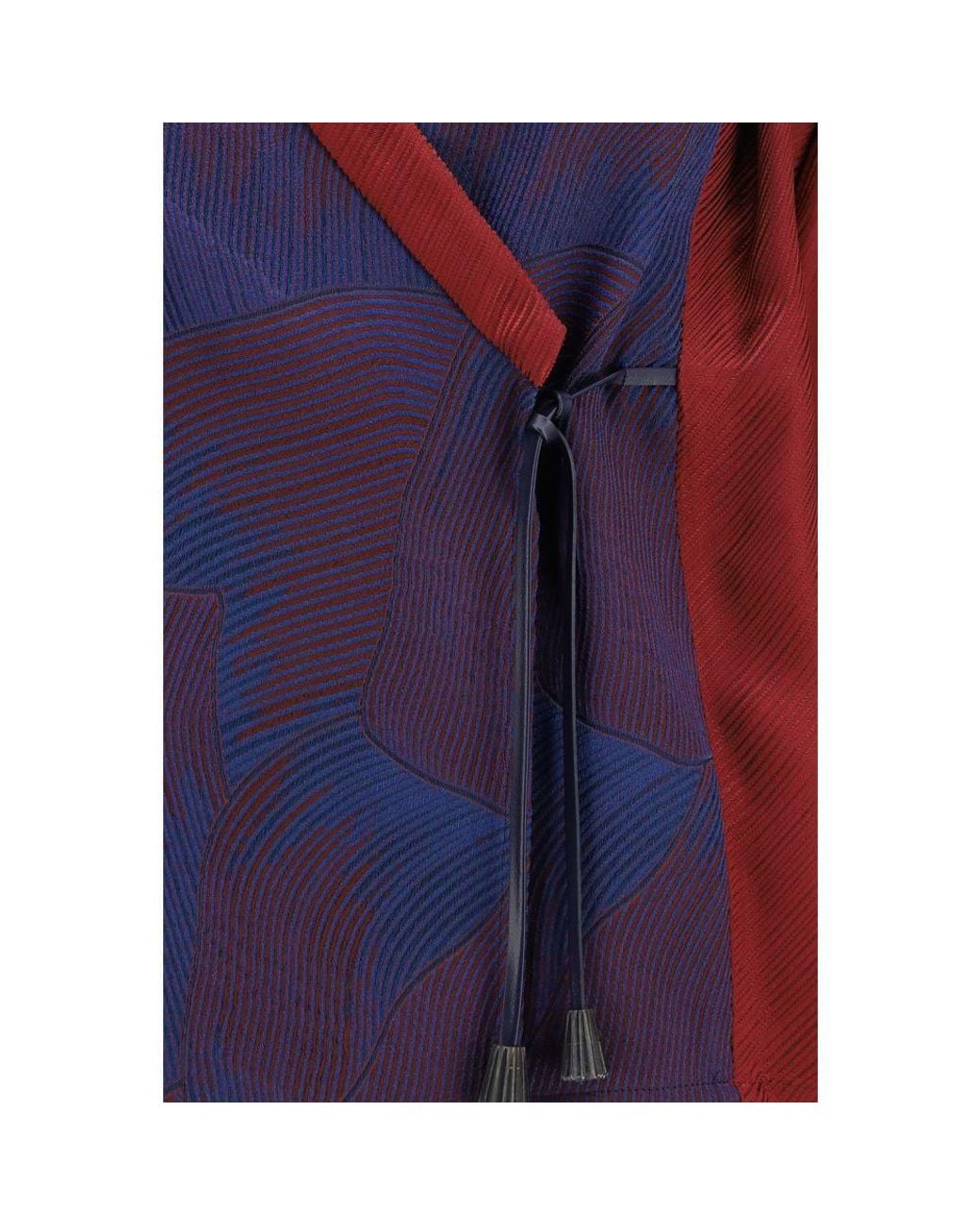 Giorgio Armani Red Multicolor Polyester Pattern Shirt