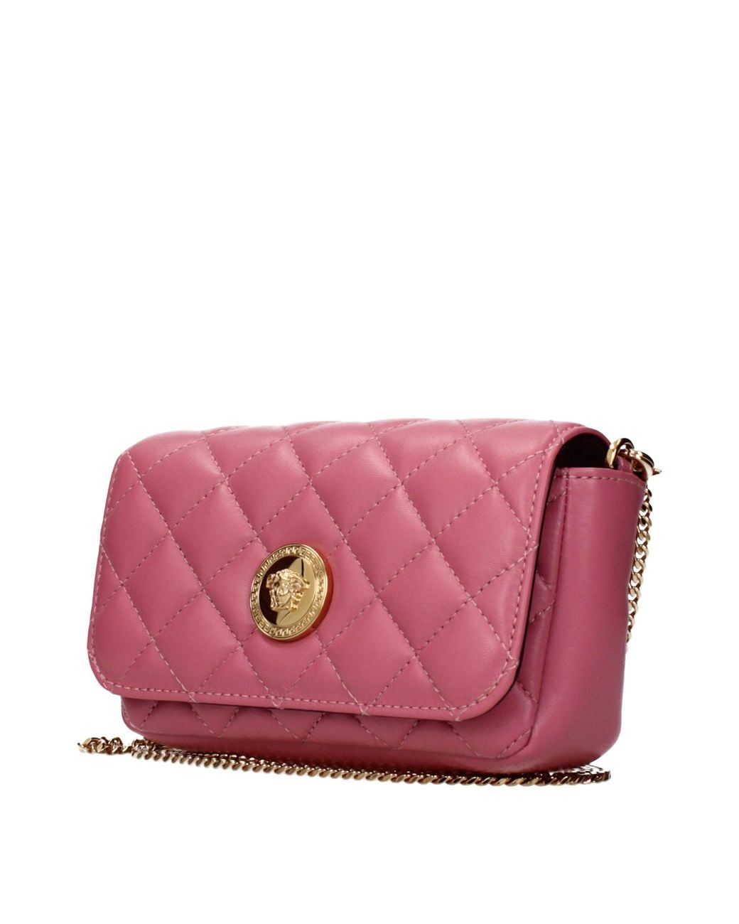 Versace Pink Leather Crossbody Bag