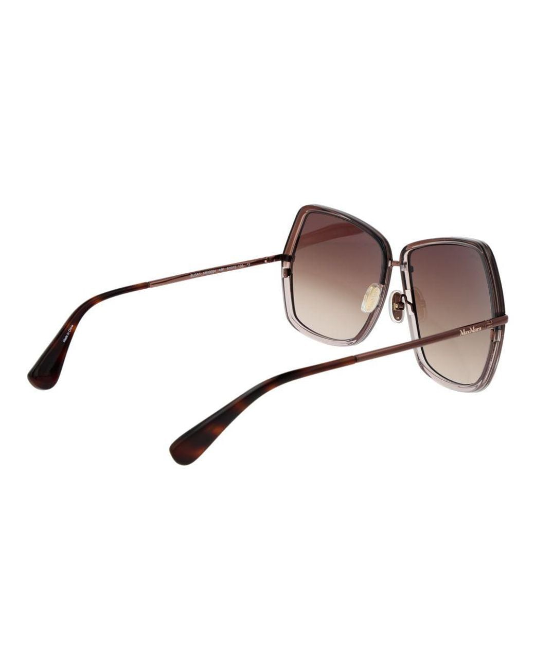 Max Mara Brown Metal Sunglasses