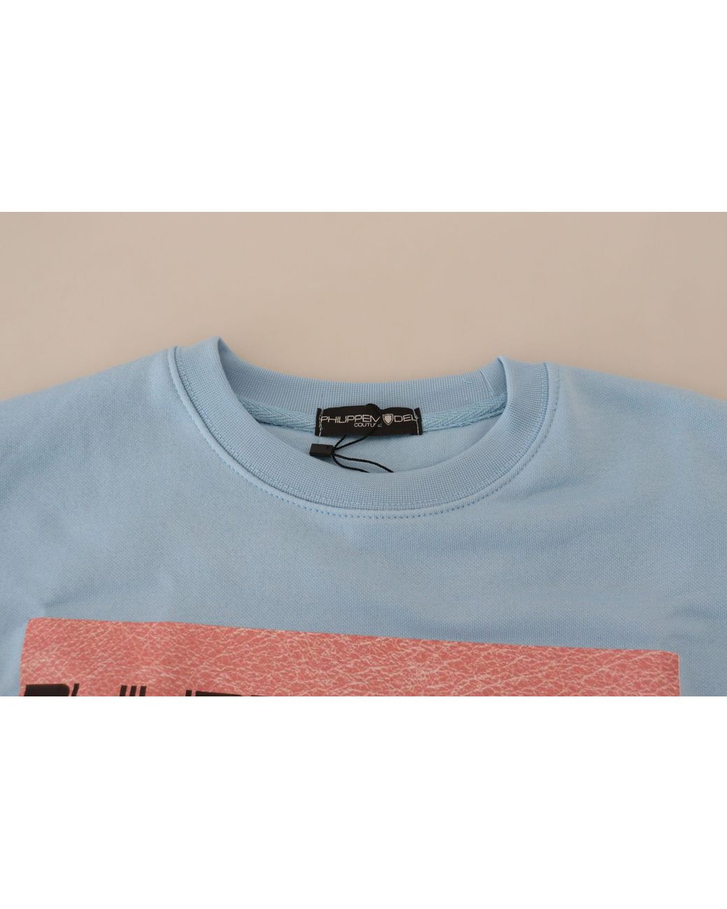 Philippe Model Blue Logo Printed Long Sleeves Sweater