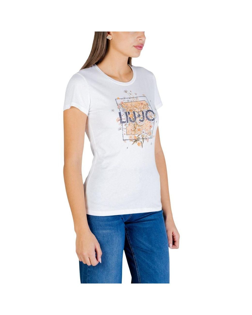 Liu Jo Blue Cotton T-Shirt